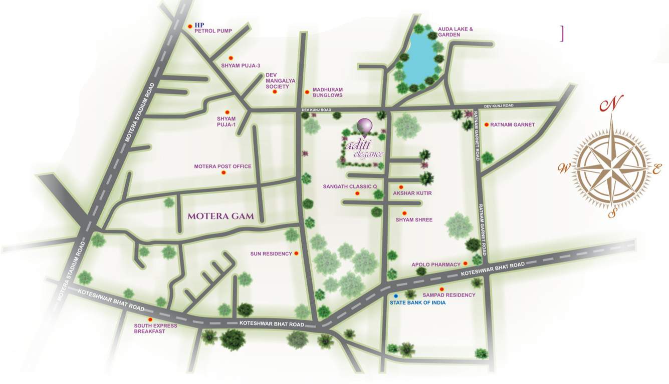 aditi elegance Location Plan