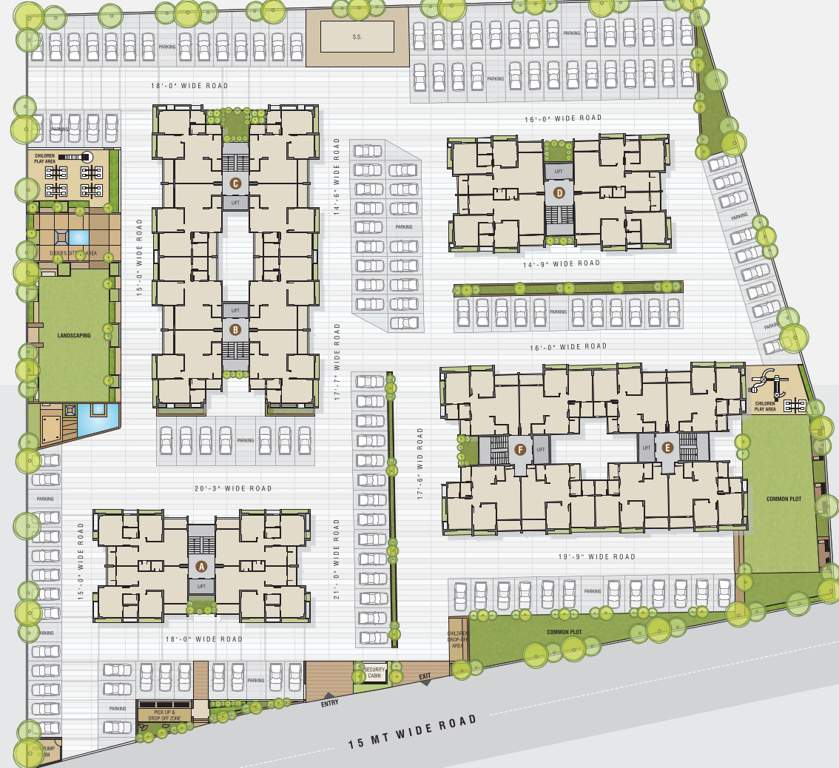 kalasagar skyz D, E And F Typical Cluster Plan
