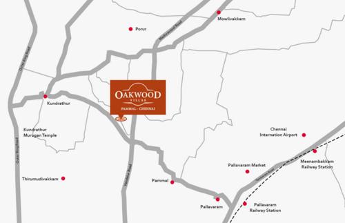  oakwood-villas-pammal Location Plan