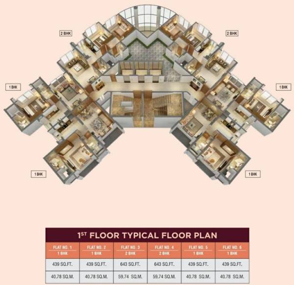  ajmera-bliss Building  07 Cluster Plan