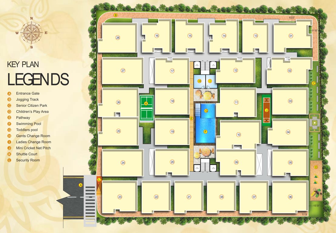  paradise Layout Plan