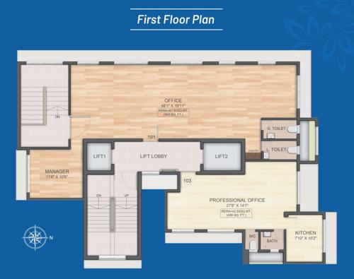 shantiniketan Shantiniketan Cluster Plan for 1st Floor