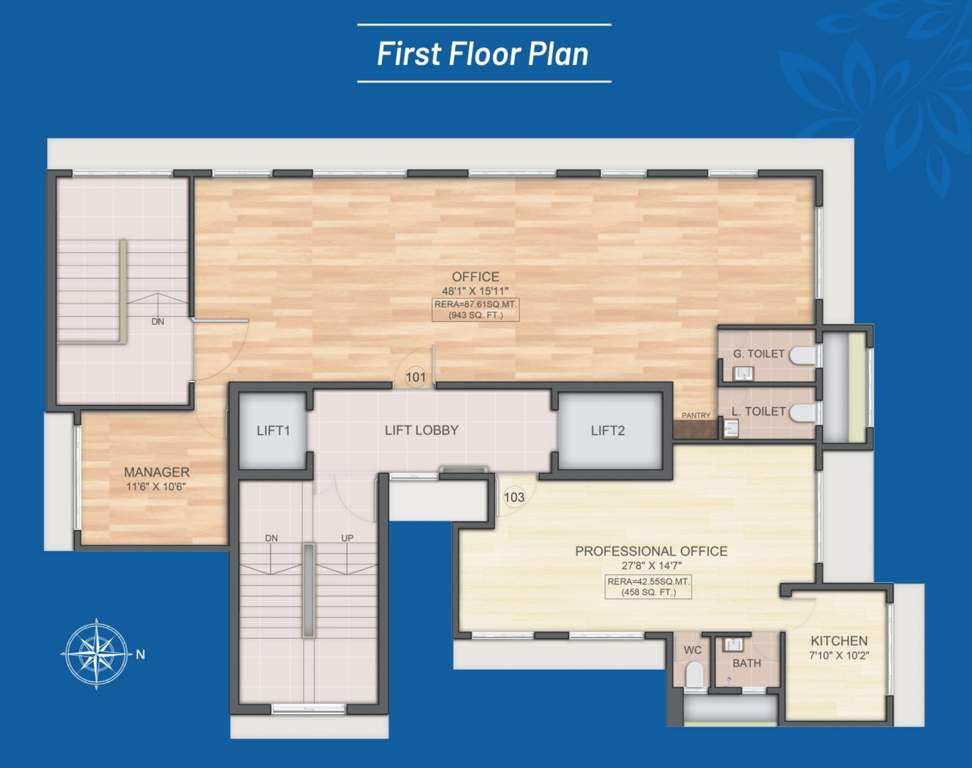  shantiniketan Shantiniketan Cluster Plan for 1st Floor