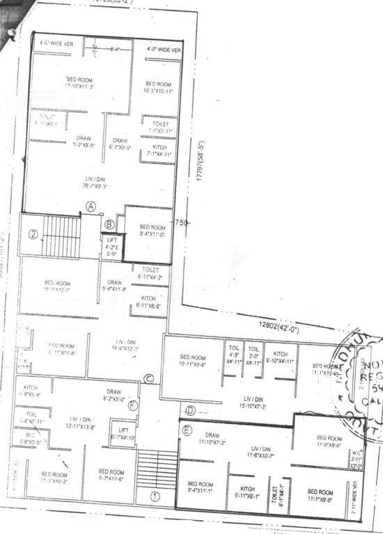  ananda dhara Cluster Plan for 2nd Floor