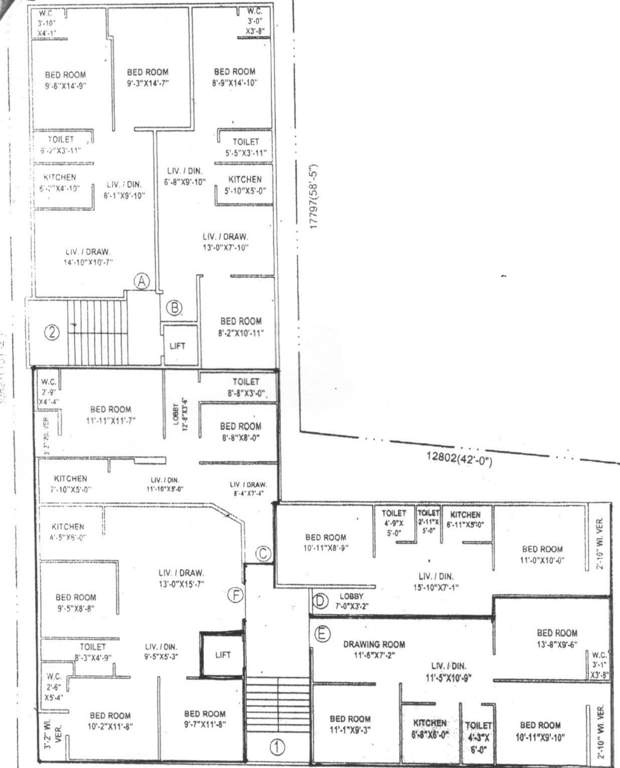  ananda dhara Cluster Plan for 3rd Floor