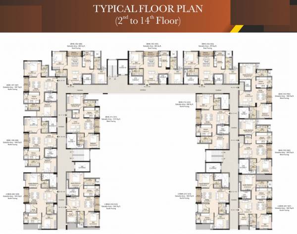  centralia DRA Centralia Cluster Plan from 2nd to 14th Floor