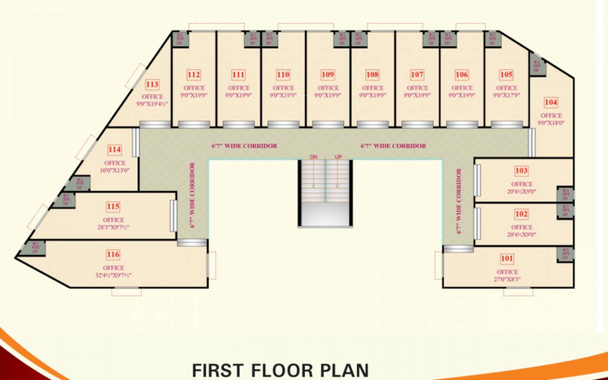  raviraj complex Raviraj Complex Cluster Plan for 1st Floor
