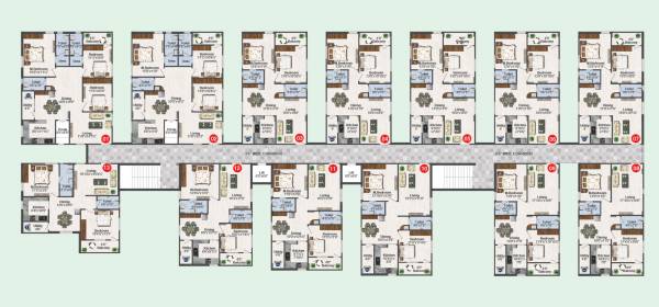  homes Shree Krishna Homes Block D Cluster Plan