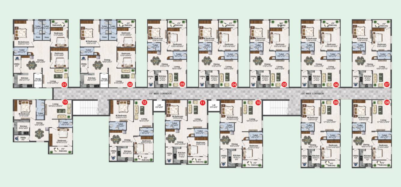  homes Shree Krishna Homes Block D Cluster Plan