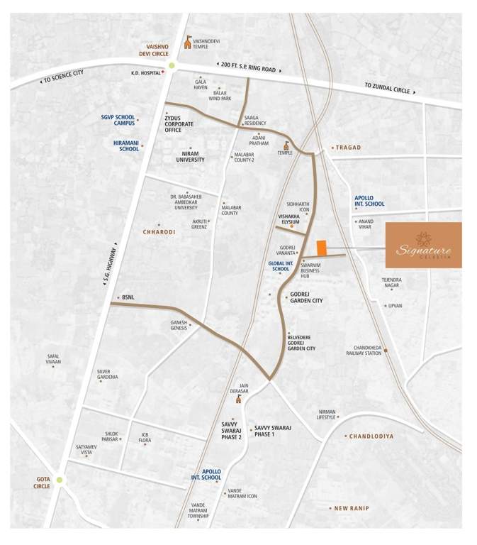  signature celestia Location Plan