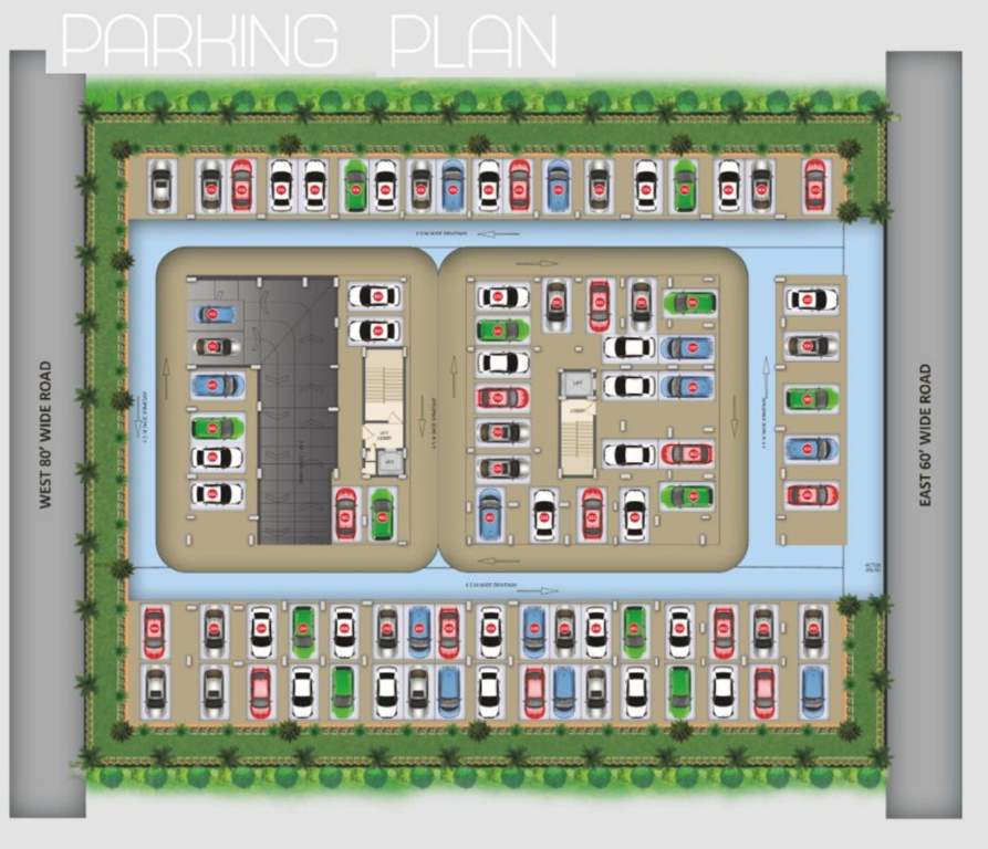  sri nilayam Mahalaxmi Sri Nilayam Cluster Plan for Cellar Floor Parking Plan