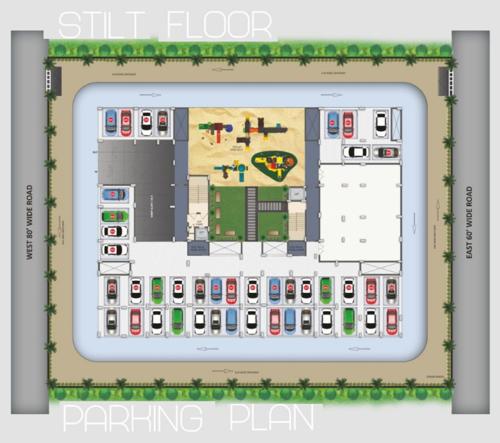  sri-nilayam Mahalaxmi Sri Nilayam Cluster Plan for Stilt Floor Parking Plan