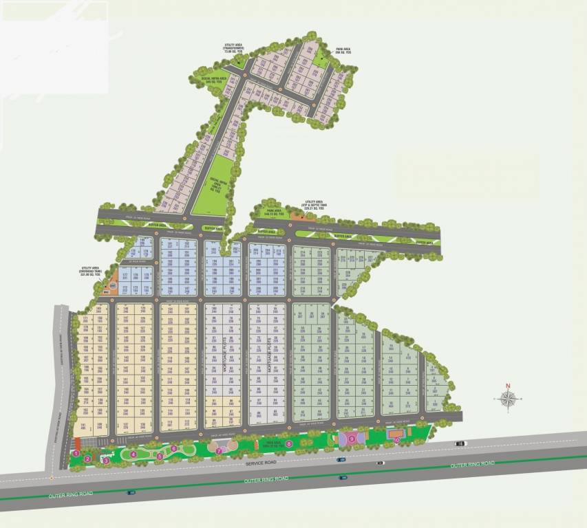  serene park Layout Plan
