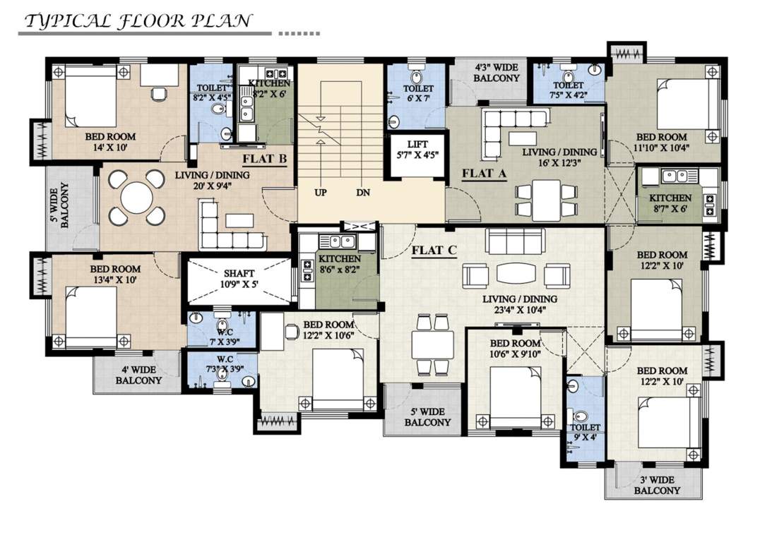  3b tanupukur 3B Tanupukur Cluster Plan from 1st to 3rd Floor