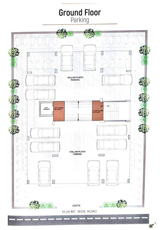  neelkanth villa Neelkanth Villa Cluster Plan for ground Floor
