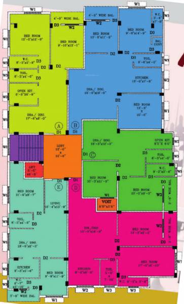  anandi-park Anandi Park Typical Cluster Plan