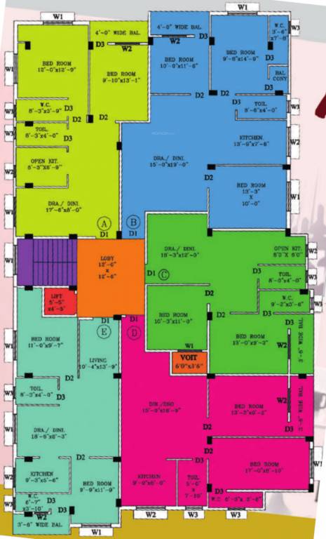  anandi park Anandi Park Typical Cluster Plan