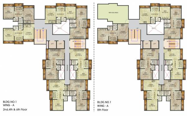  marvel-heights Marvel Heights A- Wing Cluster Plan for 2nd, 4th, 6th and 8th Floor