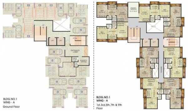  marvel-heights Marvel Heights A- Wing Cluster Plan for ground, 1st, 3rd, 5th, 7th and 9th Floor