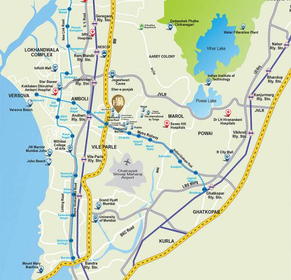 locationPlan of Vijaylaxmi 93 East