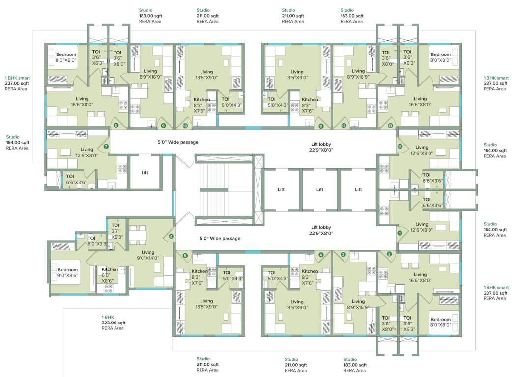  neovalley kaveri wing b Marathon Neovalley Kaveri Wing B Cluster Plan