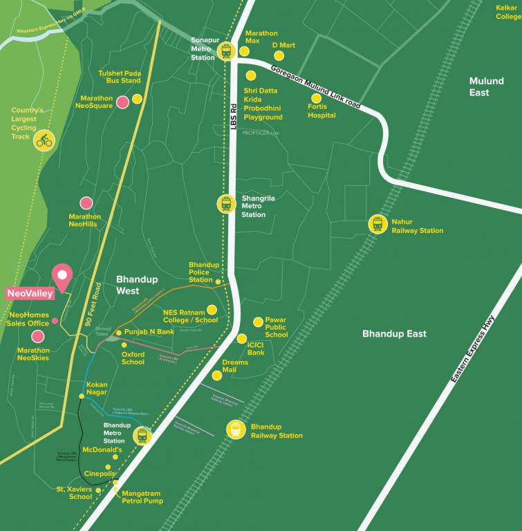  neovalley kaveri wing b Location Plan