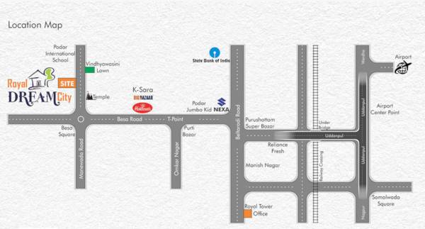 Location Plan royal-dream-city-wing-a Location Plan