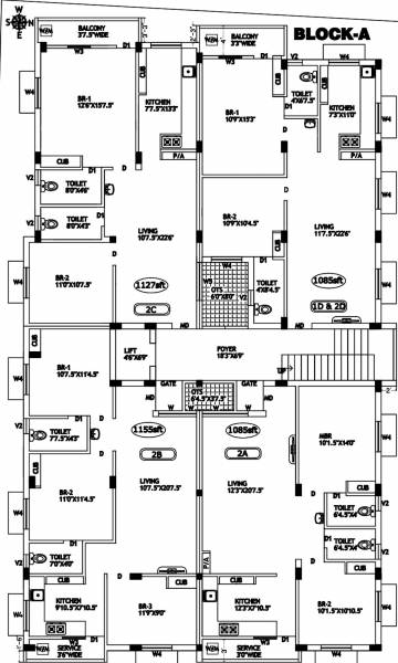  alandur Block A Cluster Plan For 2nd Floor