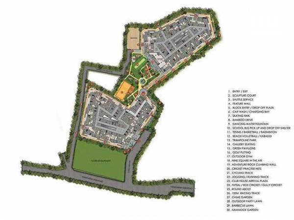 masterPlan of Casagrand Athens