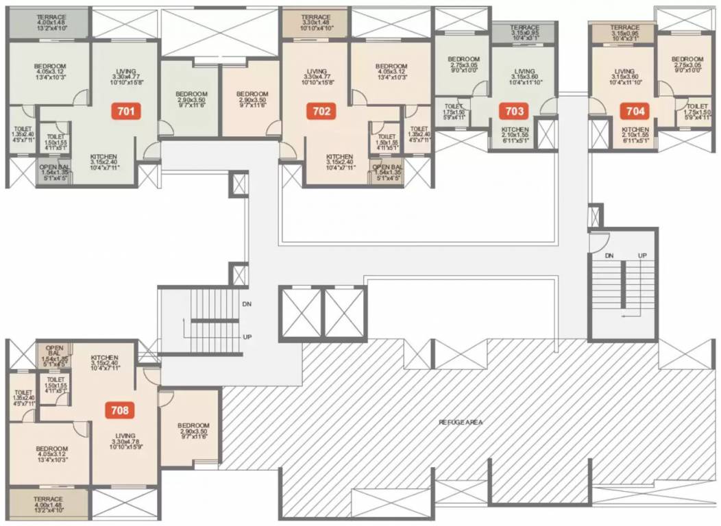 ananta Dummy Tower Cluster Plan for 7th Floor