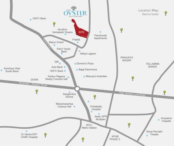  oyster Location Plan