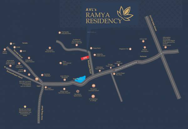  ramya-residency Location Plan