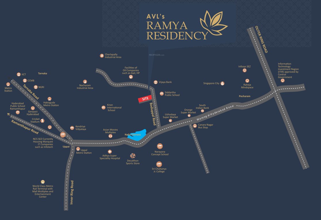  ramya residency Location Plan