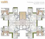 Block C, D, E Typical Cluster Plan  kaveri-soham-vivanta Block C, D, E Typical Cluster Plan