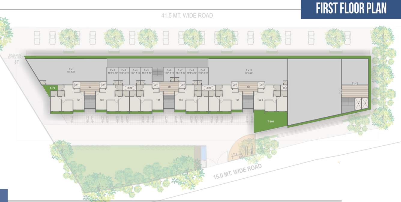  entice Block ABC Cluster Plan for 1st Floor