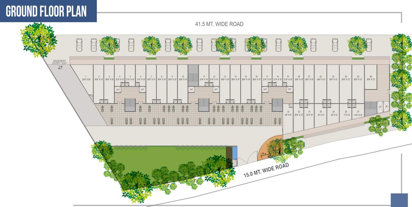  entice Block ABC Cluster Plan for ground Floor