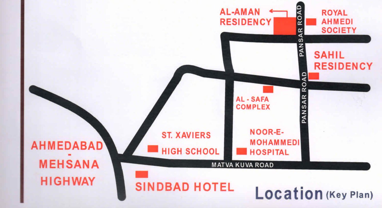  al aman residency Location Plan