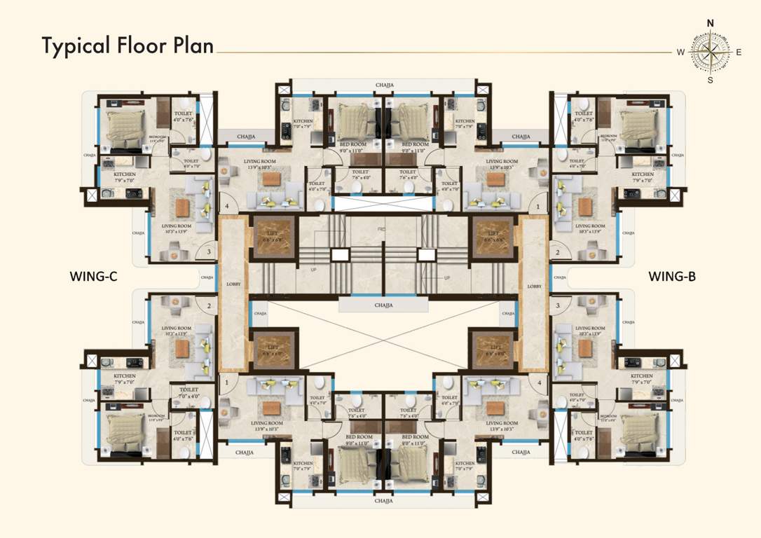  western heights cts 394 Wing A Cluster Plan