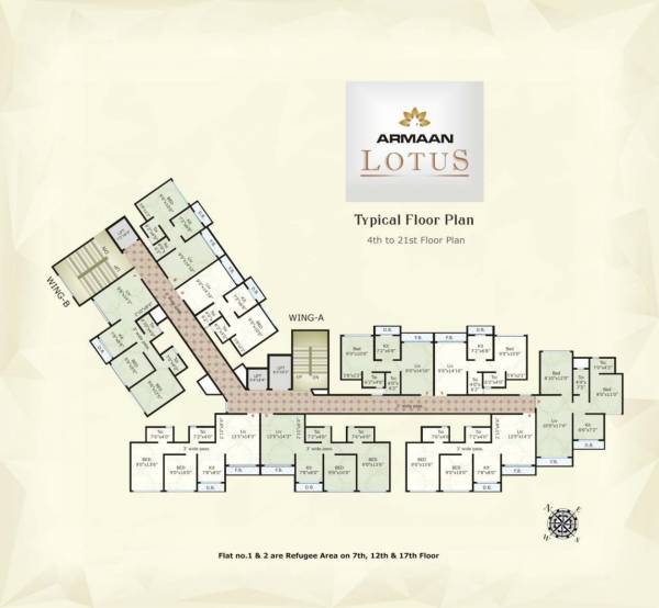  armaan-lotus Building 1 Cluster Plan