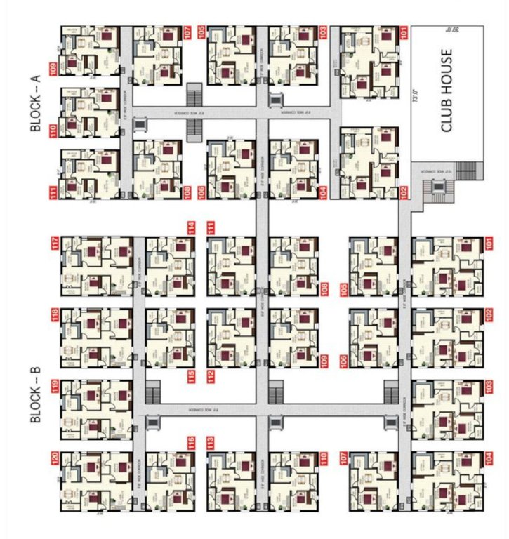  aavasa SSK Aavasa Cluster Plan from 1st to 5th Floor