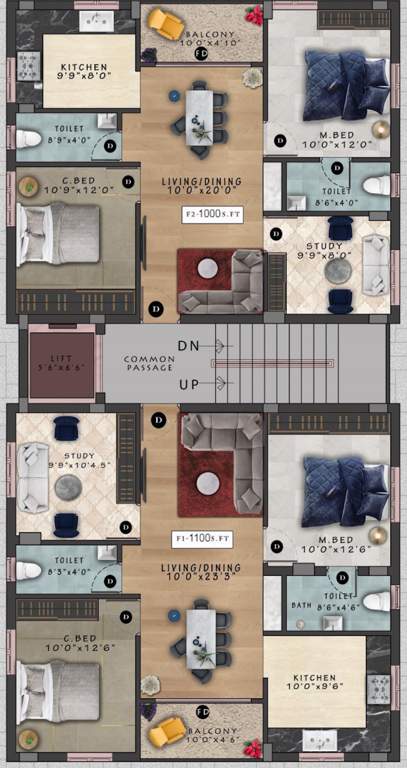  vishaka Vishaka Cluster Plan For 1st Floor