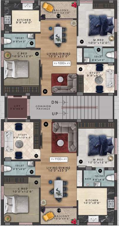  vishaka Vishaka Cluster Plan For 3rd Floor