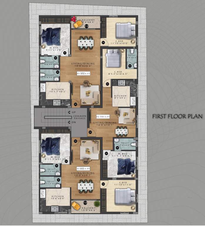  venus Viva Venus Cluster Plan for 1st Floor