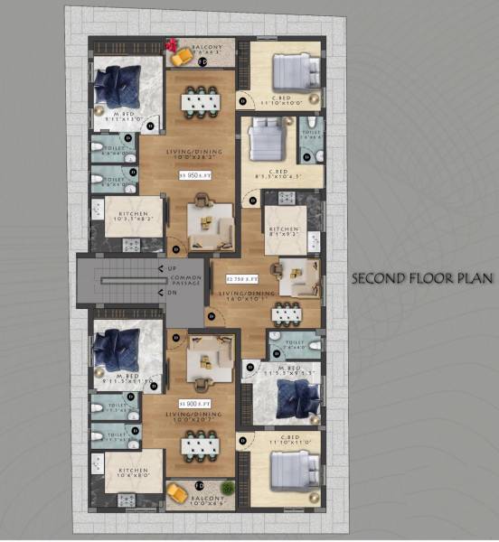  venus Viva Venus Cluster Plan for 2nd Floor
