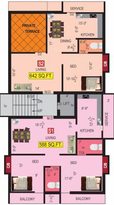 advaita Advaita Cluster Plan For 2nd Floor