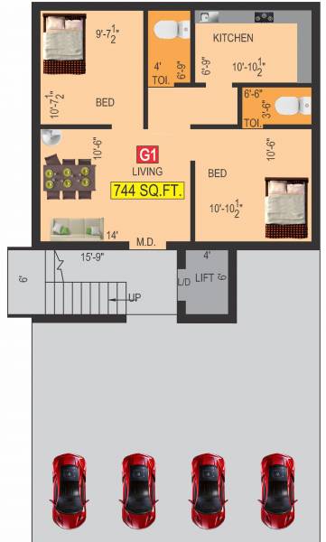  advaita Advaita Cluster Plan For Ground Floor