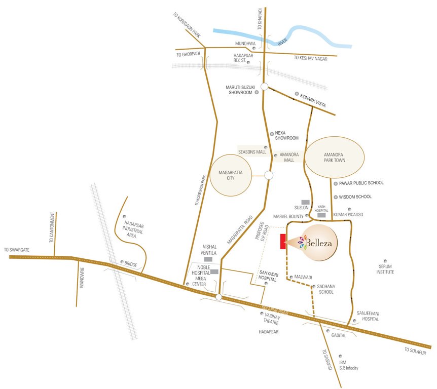  belleza c wing Location Plan