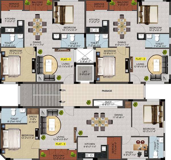  ridgewood-condos Block A Cluster Plan From 1st To 3rd Floor
