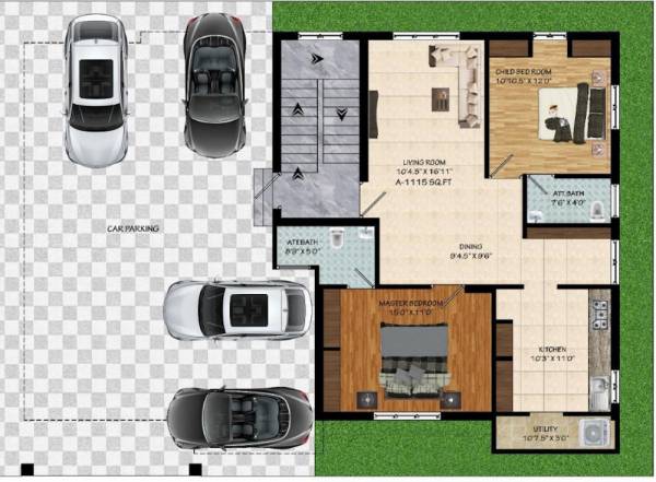  seasons Seasons Cluster Plan For Ground Floor