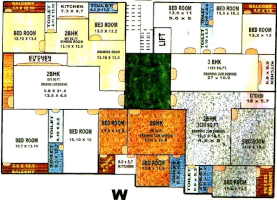  om plaza Om Plaza Cluster Plan from 1st to 4th Floor